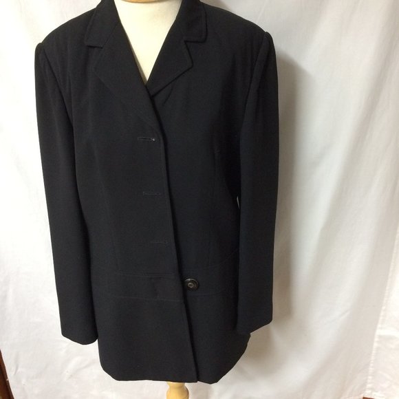 Vintage Pursuits, ltd ladies suit jacket in black Casual business casual Size 12 - Picture 2 of 6